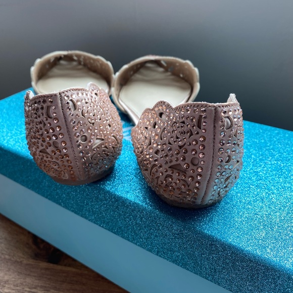 Rose Gold Betsey Johnson Flats - Picture 7 of 8